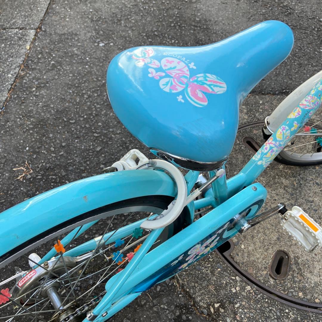 20インチ、説明書付き、ブリヂストン製、子供用自転車 水色 練馬区より