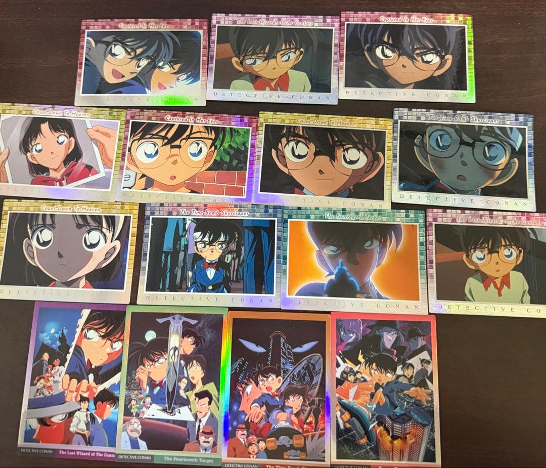 名探偵コナン ホロ加工カード 15枚セット　トレカ　アマダ　アマダ印刷　コナン