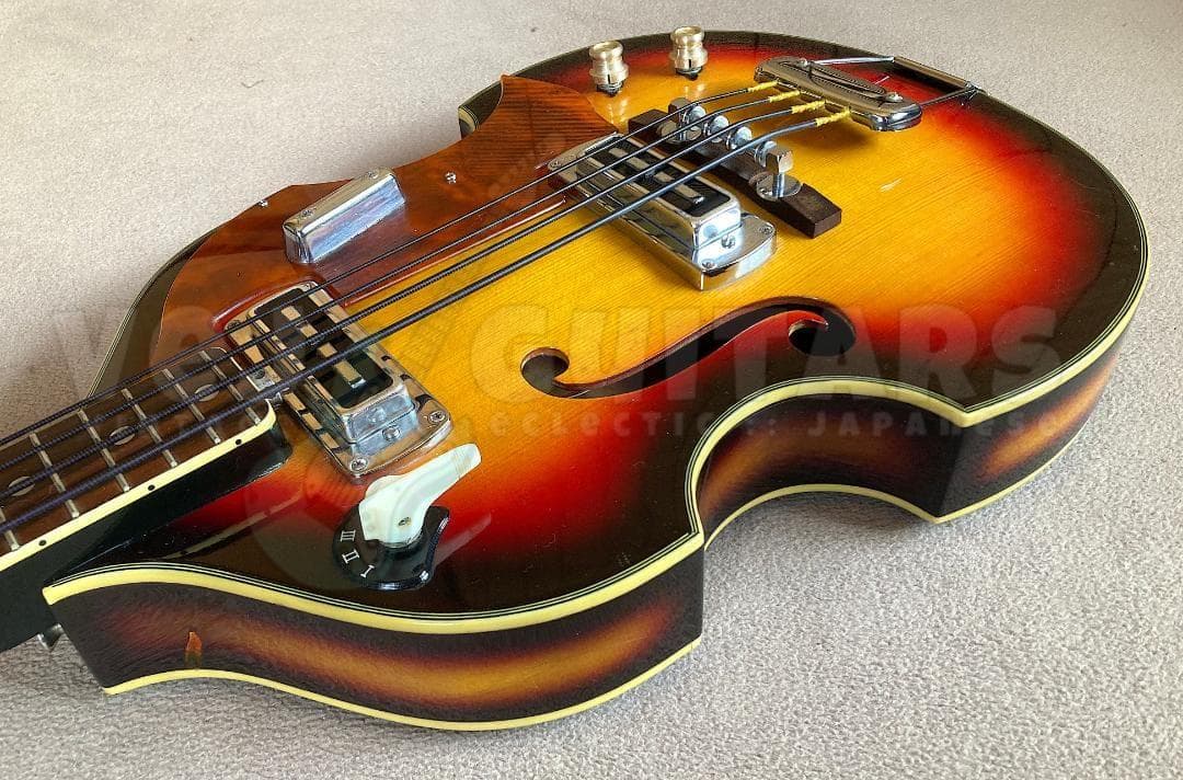 ベース TEISCO FB-2 MIJ Scroll Head Violin Bass