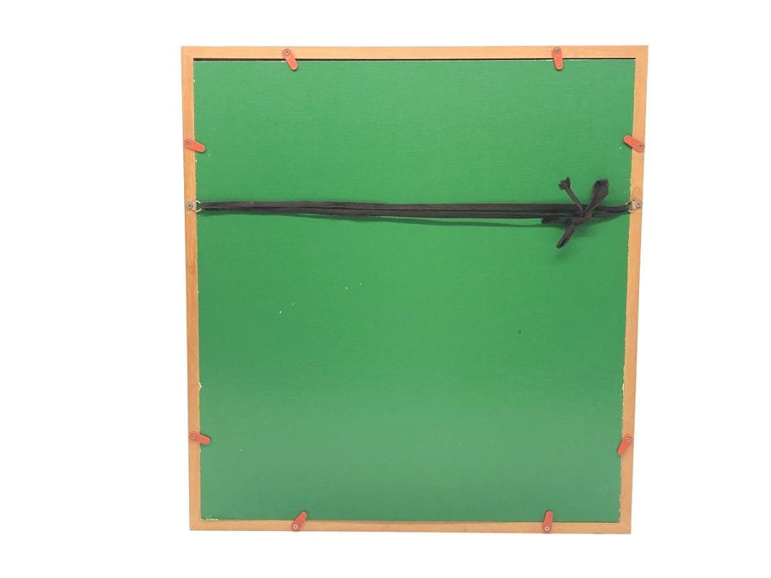 【 棟方志功 肉筆色紙画 】画題「旧燈台」巴里爾第百六十七号鑑定證