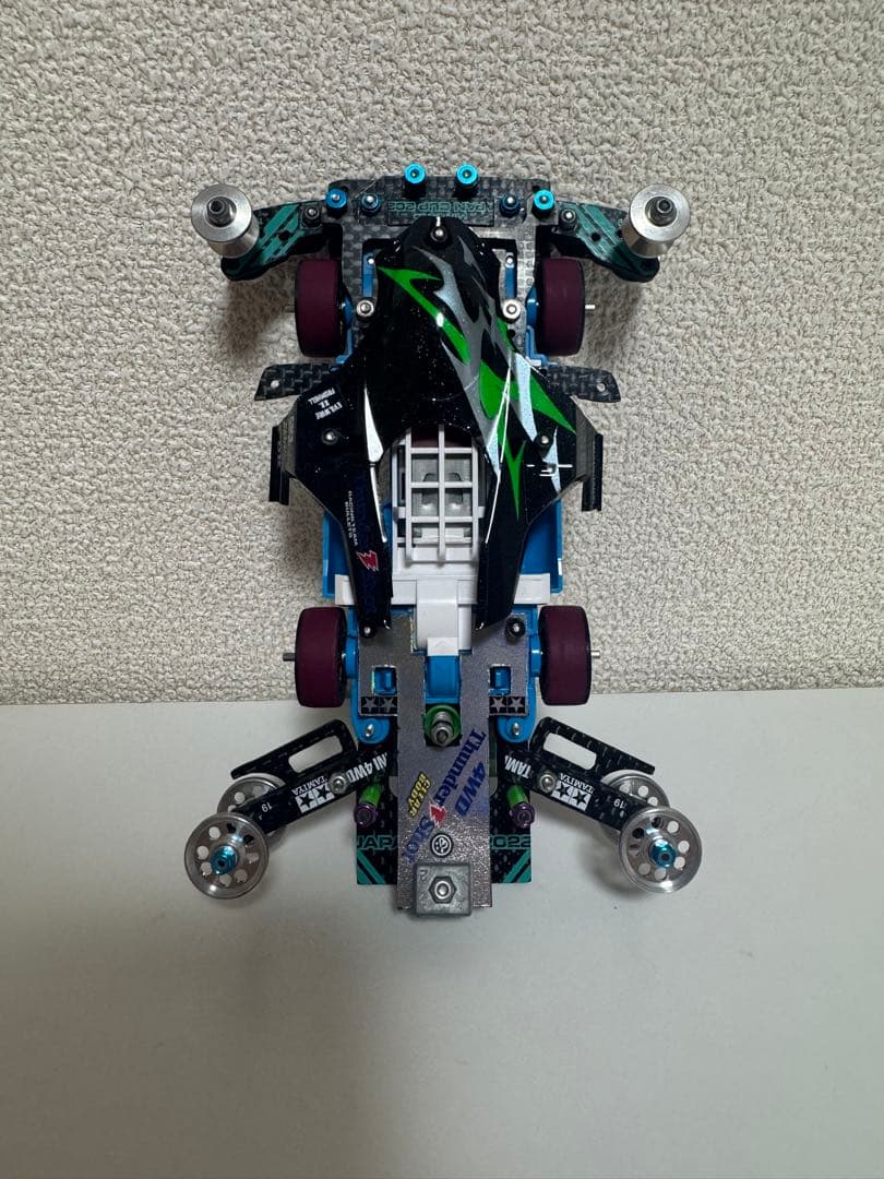 ミニ四駆　サンダーショット　MSフレキ　公式3レーン・5レーン対応　完成品