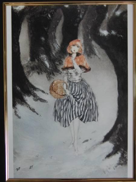 ルイ・イカール限定版・アールデコ/赤ずきん、希少な額装用画集より