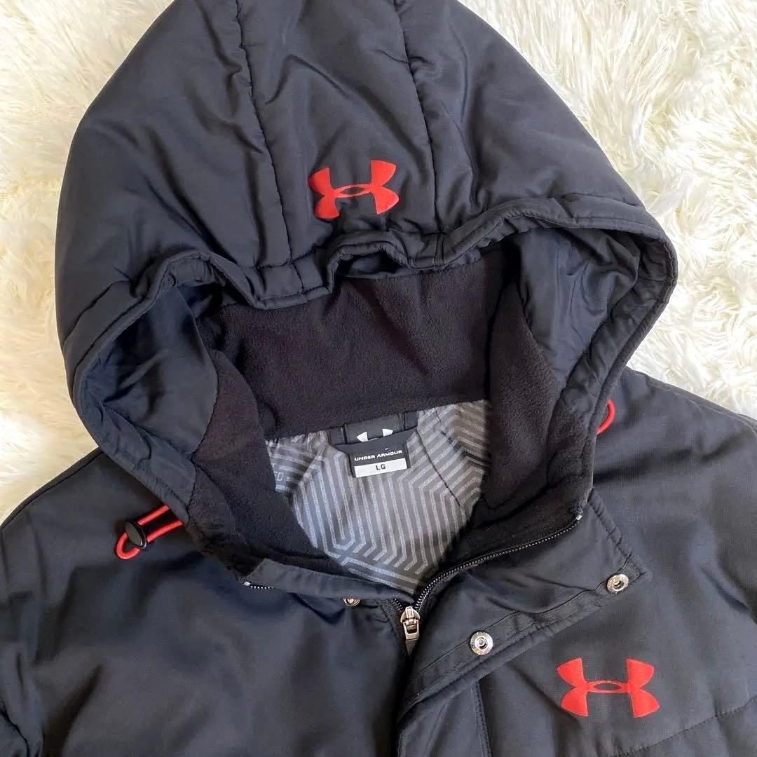 ✨超美品✨アンダーアーマー ロングベンチコート L ブラック