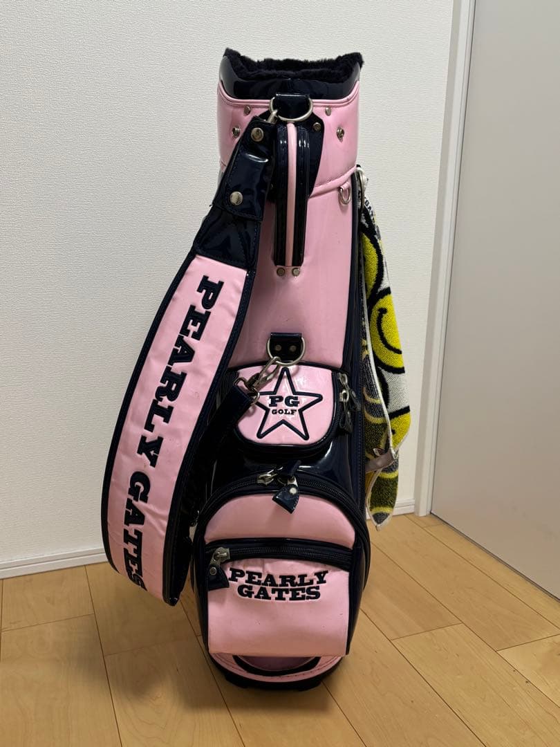 a*♡様 PEARLY GATES キャディバッグ ピンク/ネイビー