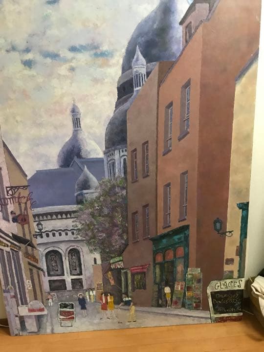 油彩　無名画家