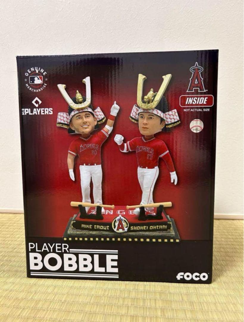 エンゼルス 大谷翔平 マイクトラウト トラウタニ ボブルヘッド ホームラン兜