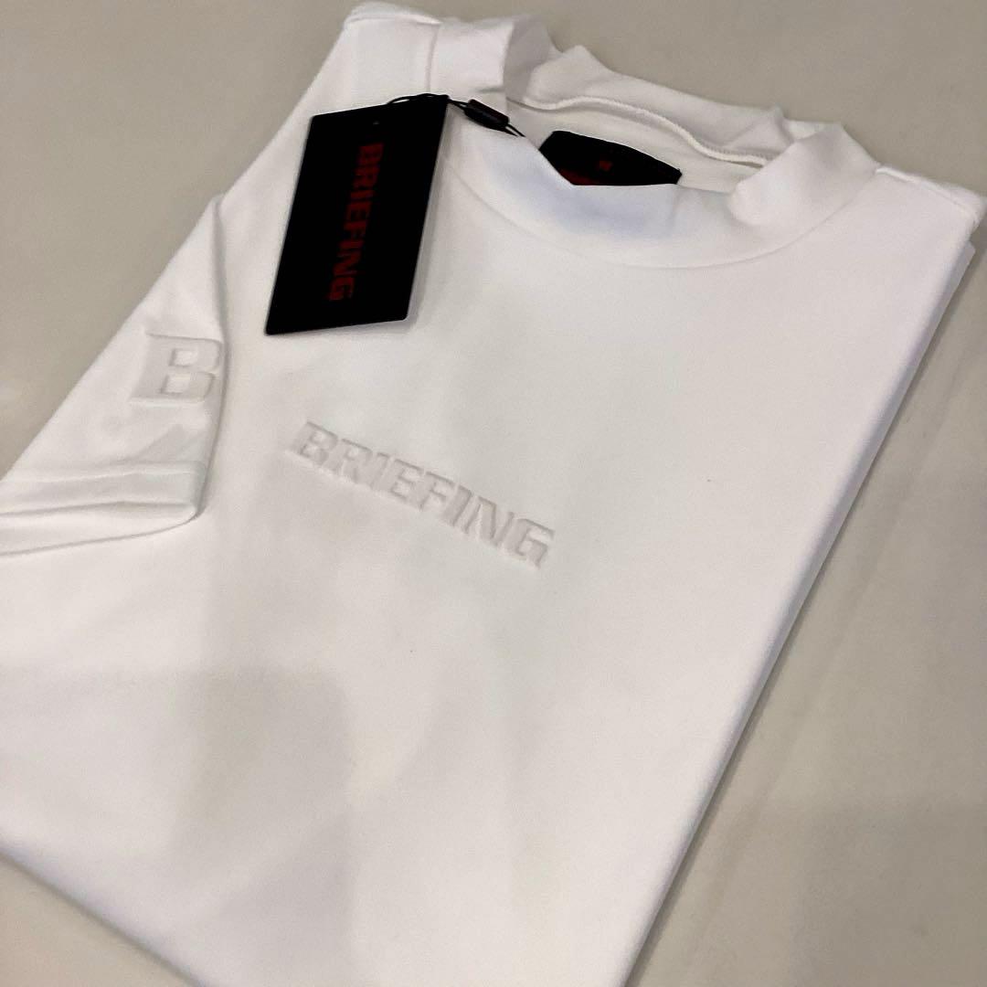 新作　BRIEFING MINI 3D LOGO HIGHNECK ホワイトM