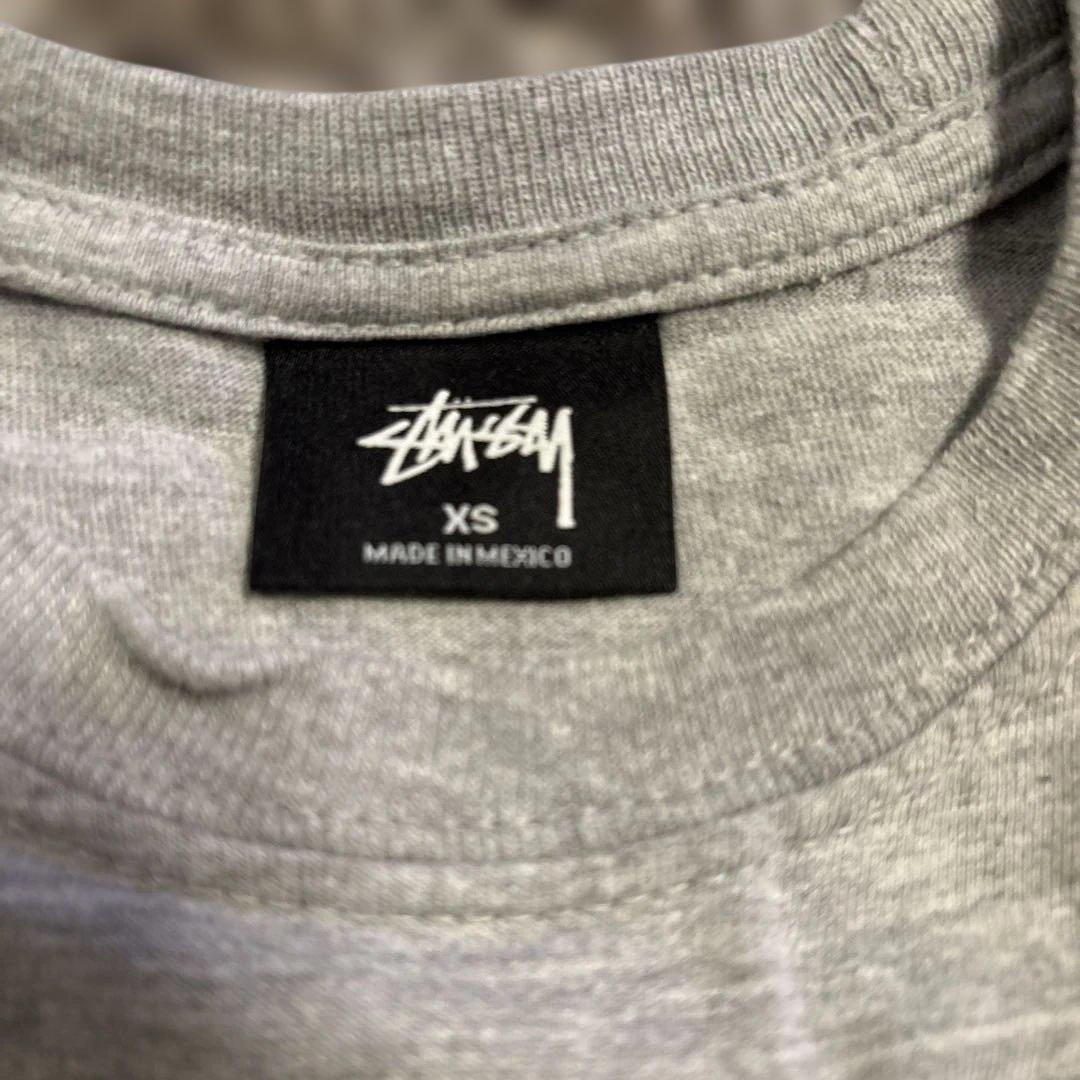 stüssy ロゴプリント Tシャツ グレー　XSサイズ