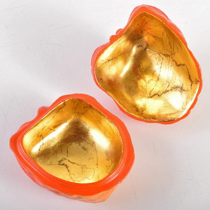 茶道具　加賀塗師　畦地喜山作　乾漆　酸漿香合　共箱　M　R5030