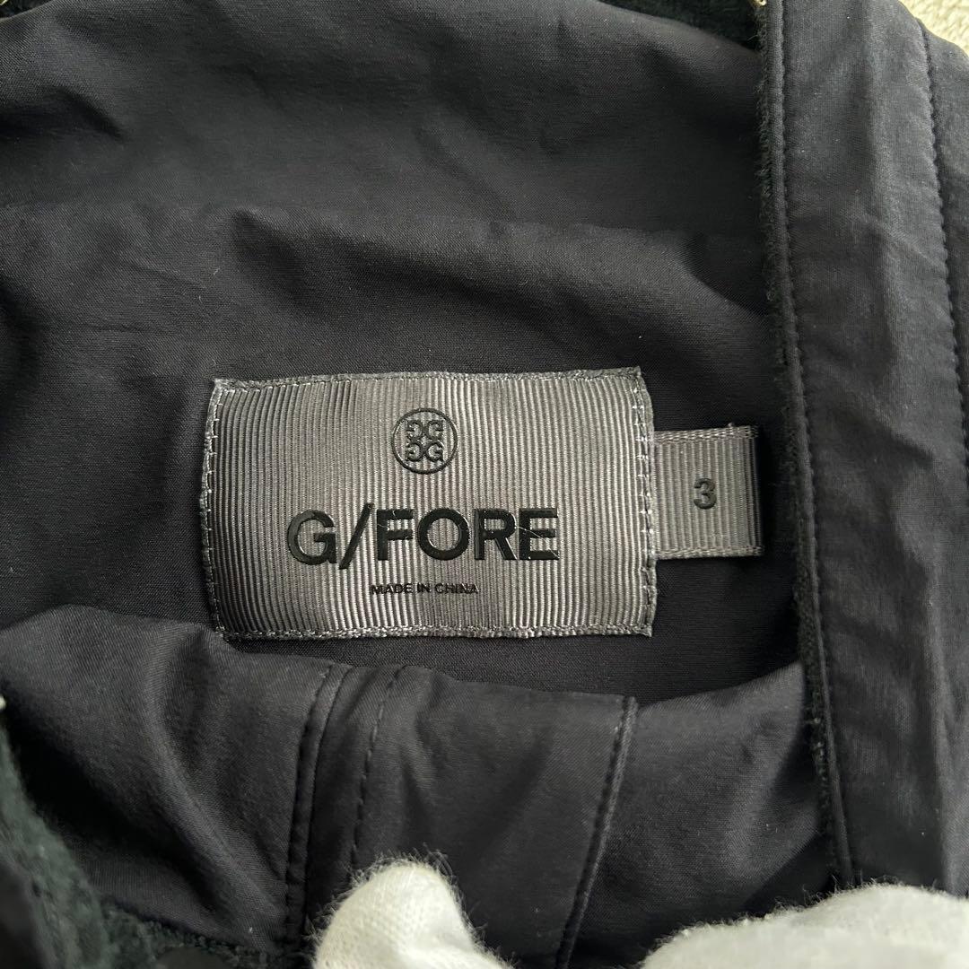 G/FORE ゴルフ 2way ジャケット ロゴプリント ジーフォア　黒　L