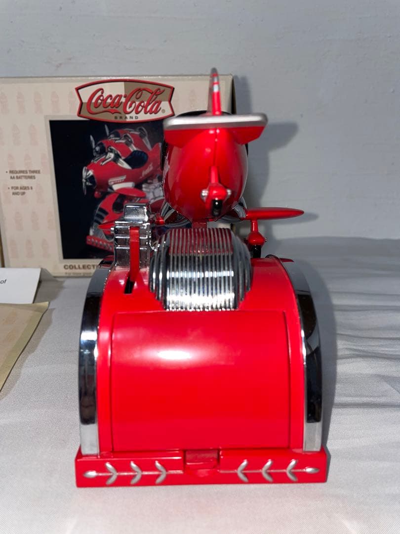 コカコーラ　貯金箱　飛行機