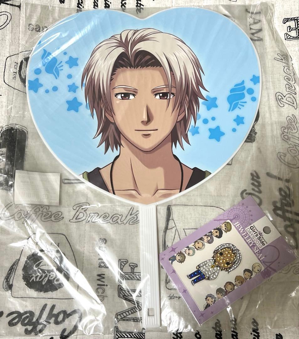 ときめきメモリアルGirl's Side DAYS 佐伯瑛 応援うちわ＋シール