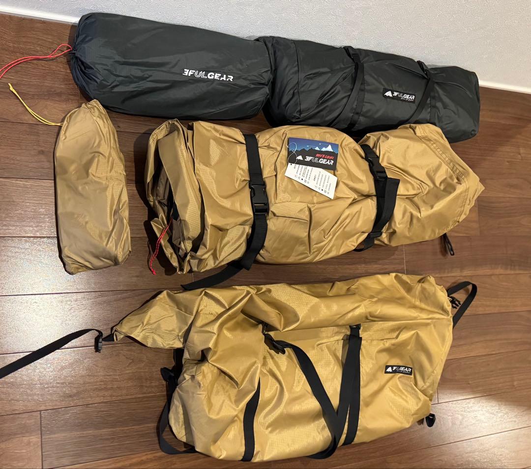 新品 3FUL gear ホットティピー4シーズンテント本体&別売インナーテント