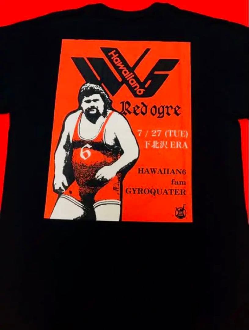 新品 HAWAIIAN6 ハワイアン６『Red ogre』限定Tシャツ 横山 健