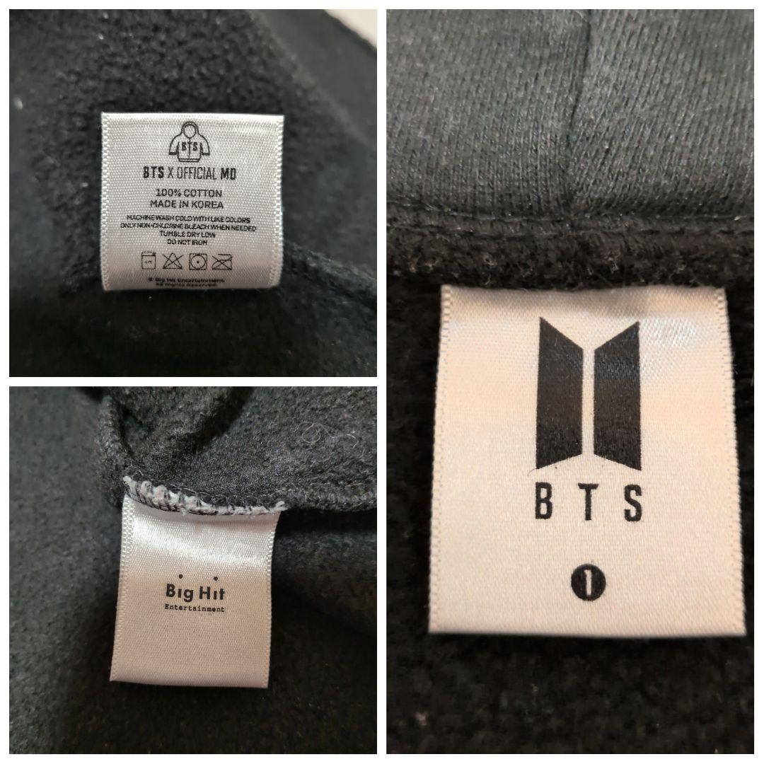 【極美品】BTS 公式 パーカー THE FINAL ジップ 黒 ツアーグッズ