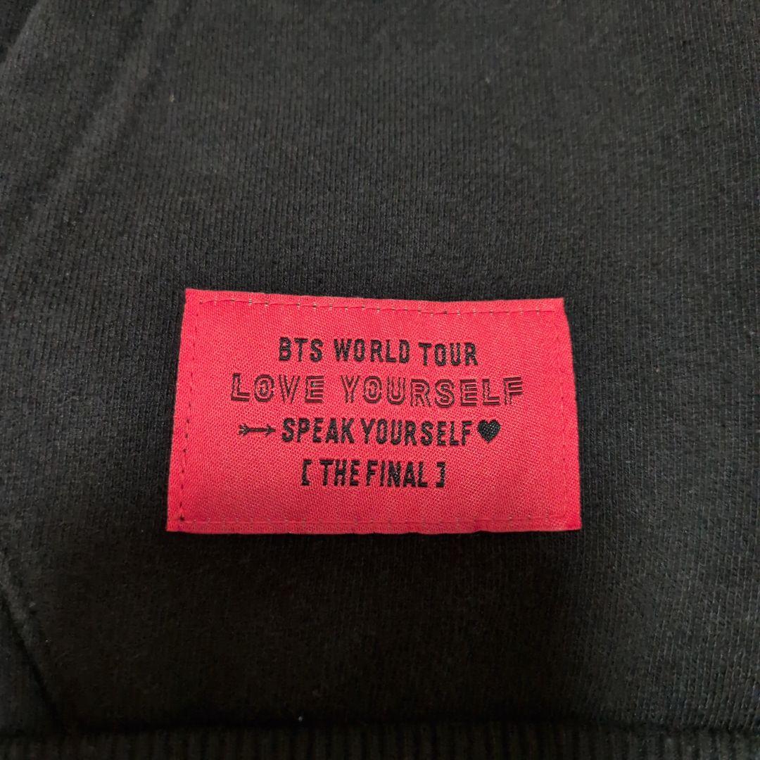 【極美品】BTS 公式 パーカー THE FINAL ジップ 黒 ツアーグッズ