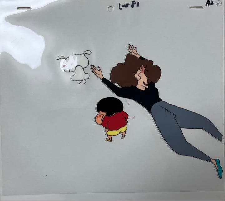 クレヨンしんちゃん　野原しんのすけ＆野原みさえ＆シロ　セル画8枚＋原画セット