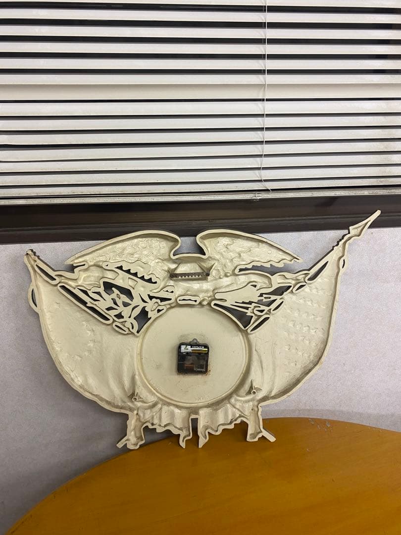 アメリカ製　ビンテージ　壁がけ時計　星条旗