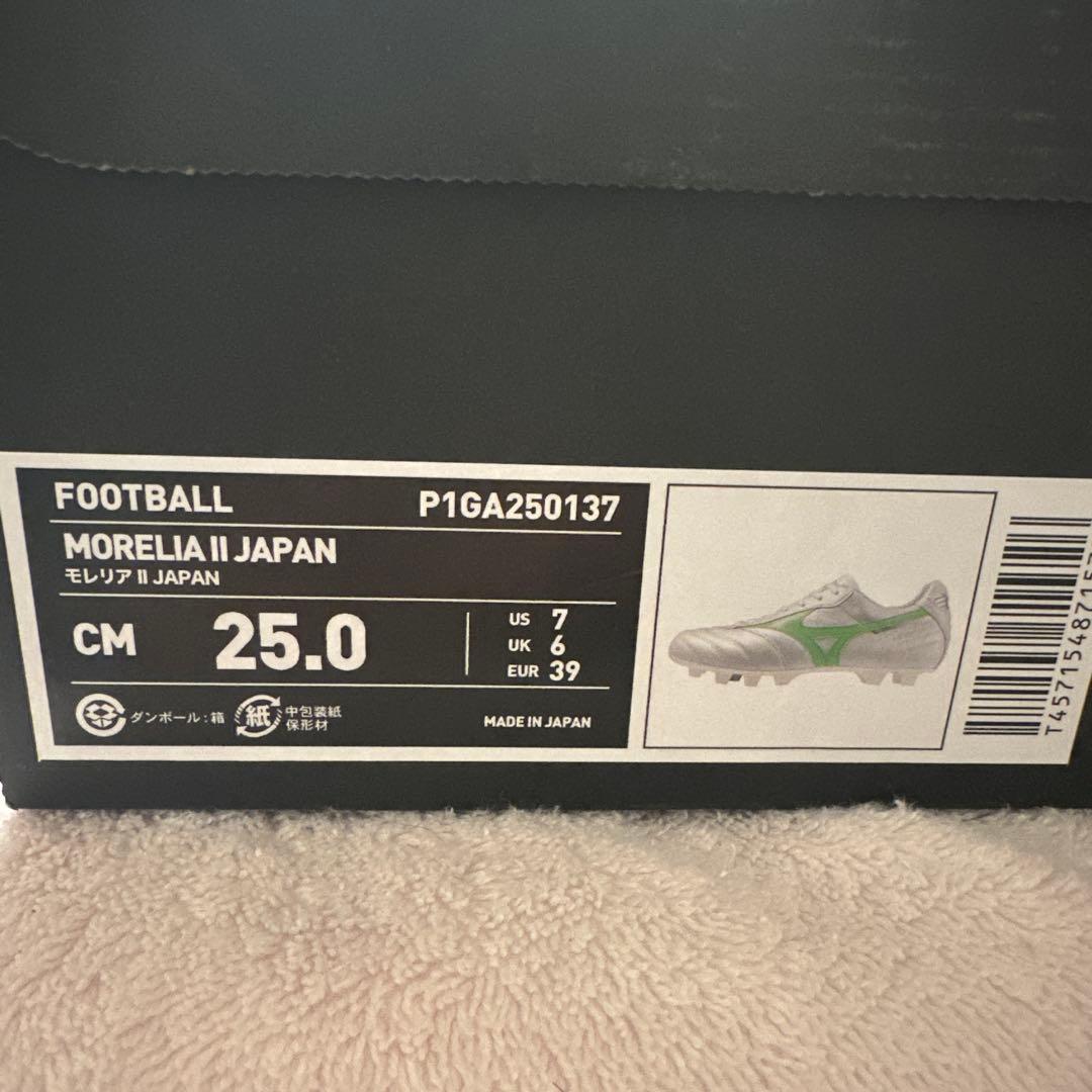 MIZUNOモレリア2JAPAN25センチ