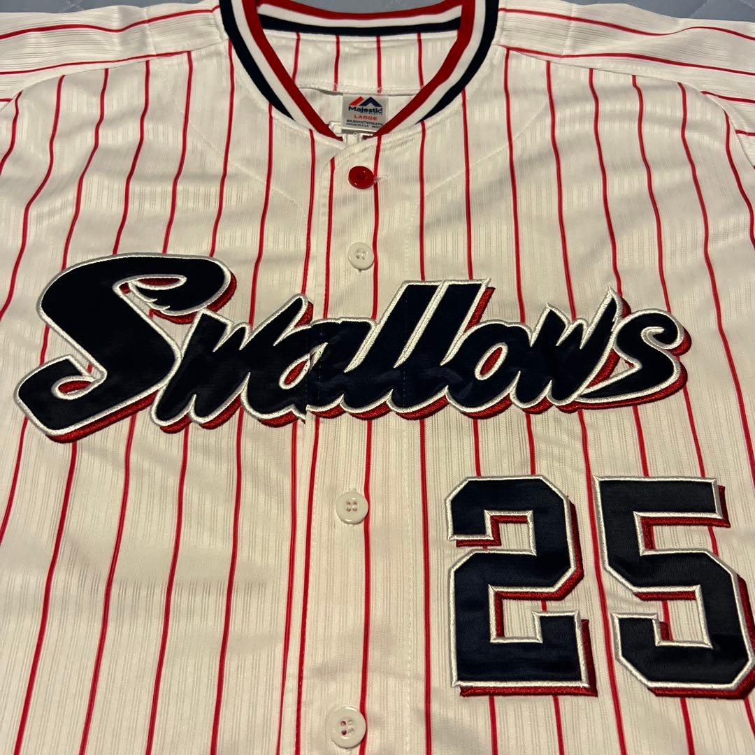 新品未使用　東京ヤクルトスワローズ　ユニフォーム サンタナ　25 Lサイズ