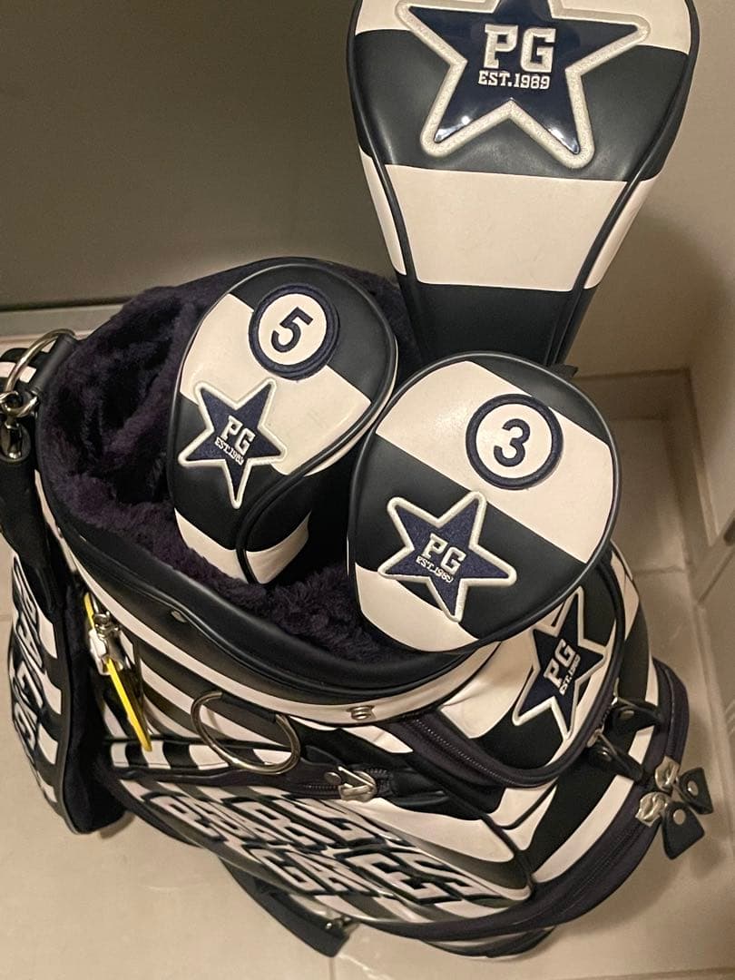 超希少モデル★PEARLY GATES パーリーゲイツ ボーダー キャディバッグ