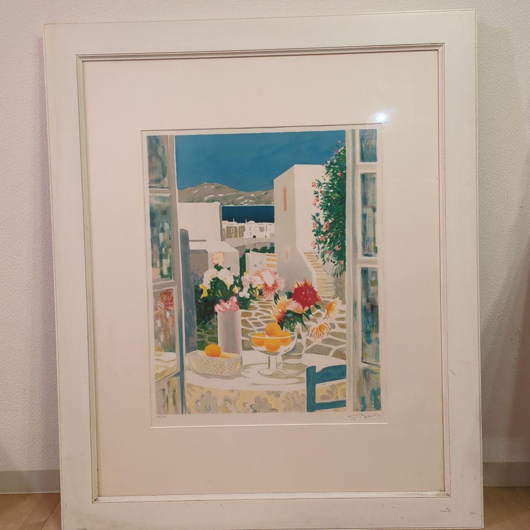 ギリシア旅行で買った絵画(額縁入り)