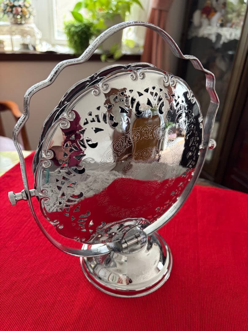 イギリス ケーキスタンド バタフライ型 アンティーク