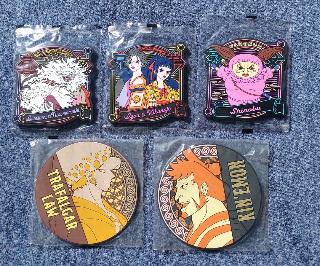 ワンピース一番くじ ラバーアソート、 ラバートレイ計56点セット