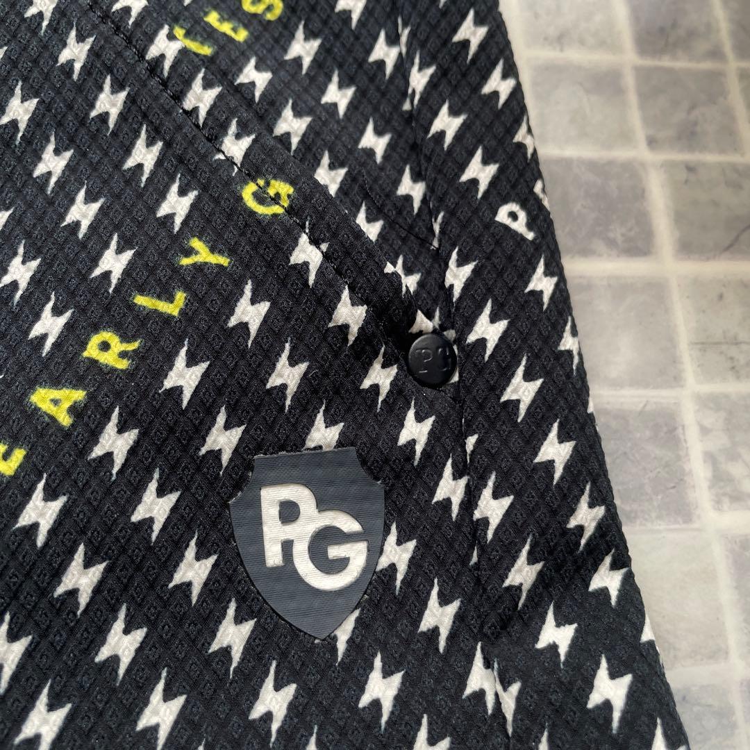 PEARLY GATES パーリーゲイツ　ジョガーパンツカミナリ柄　ネイビー　0