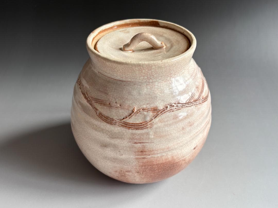 12代田原陶兵衛　萩焼　水指　即中斎書付　茶道具　表千家