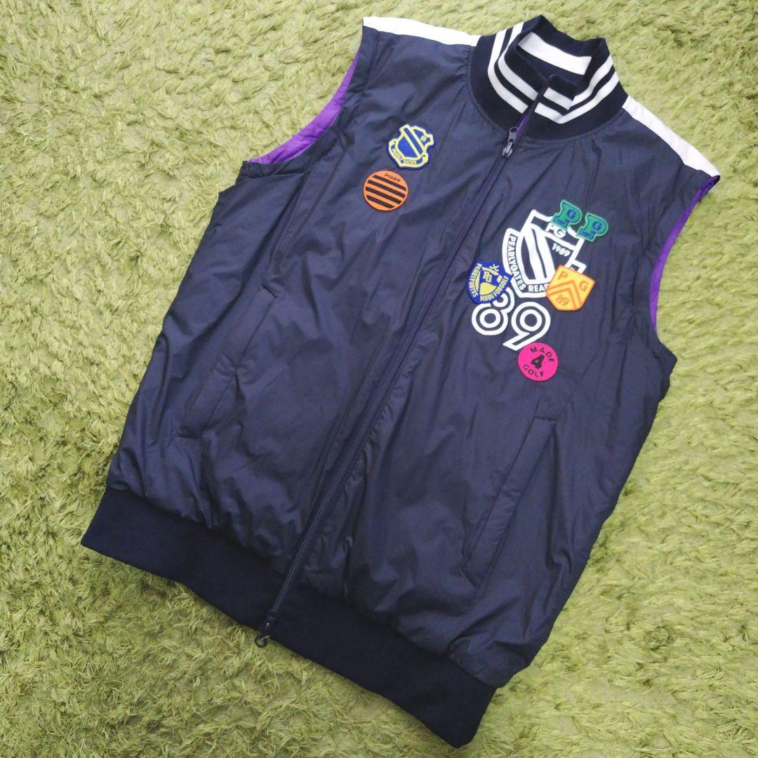 パーリーゲイツ 4way リバーシブル 中綿ジャケット ベスト スニード L