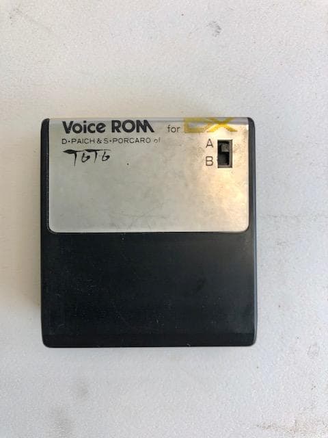 DTM・DAW YAMAHA DX7 Voice Rom TOTO
