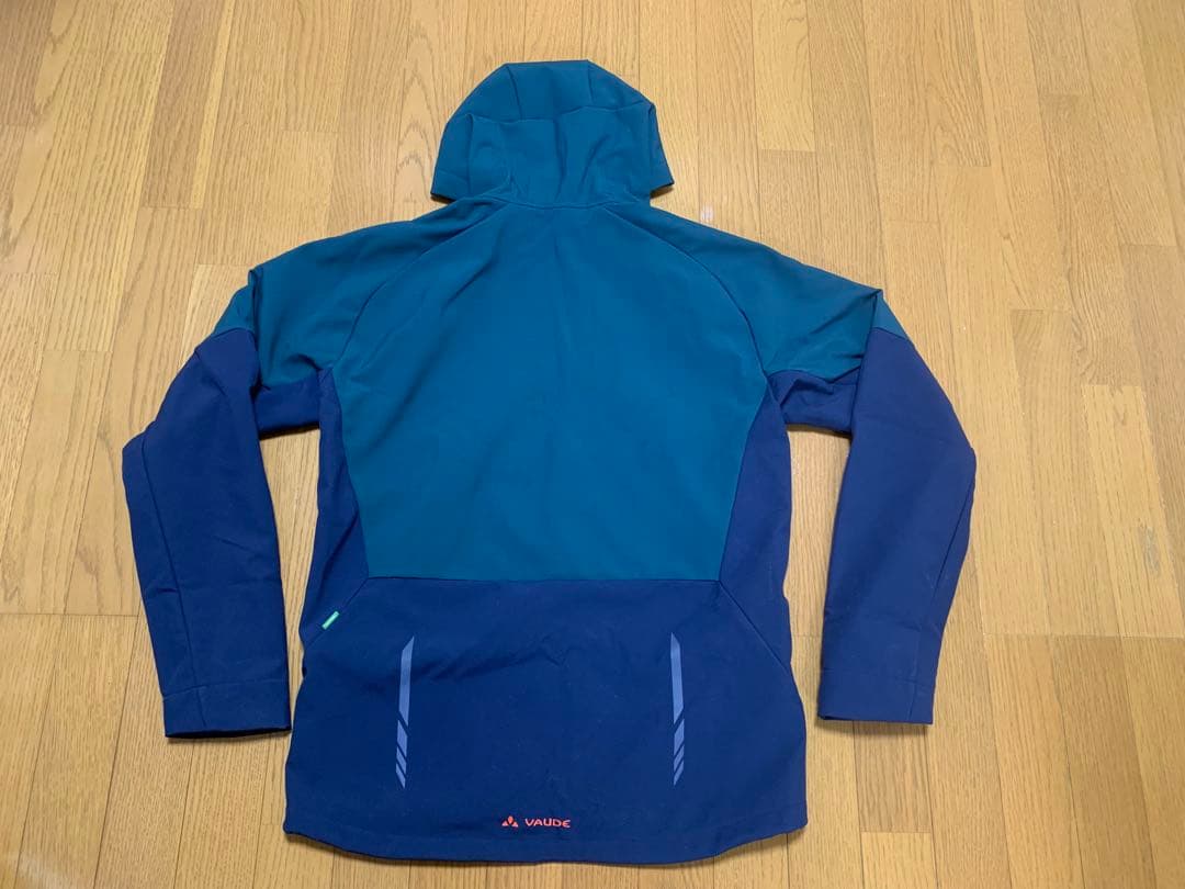 VAUDE QIMSA 防風・防水 ソフトシェルサイクルジャケット M フード
