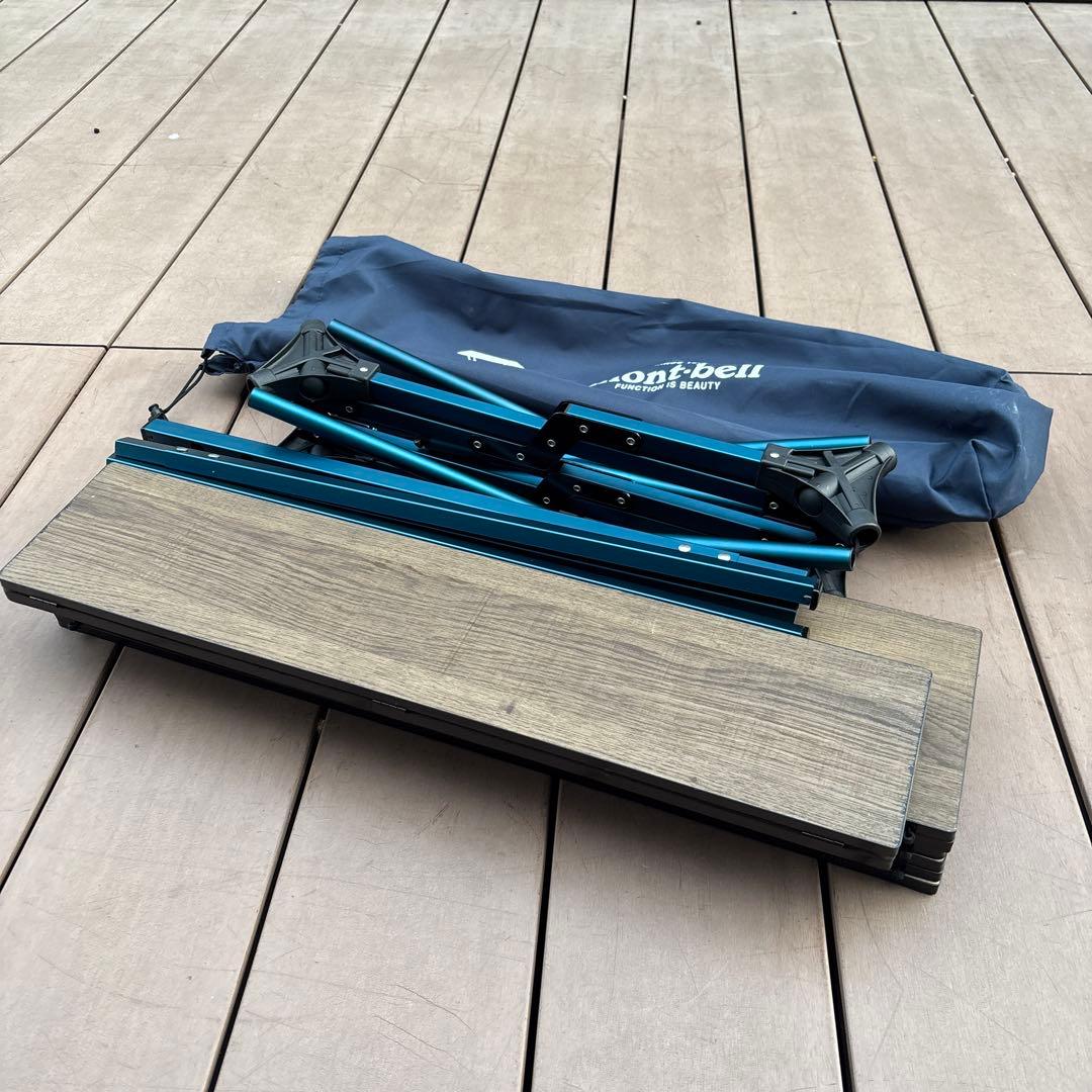 mont-bell マルチフォールディングテーブル　ワイド　下段サブボード付き