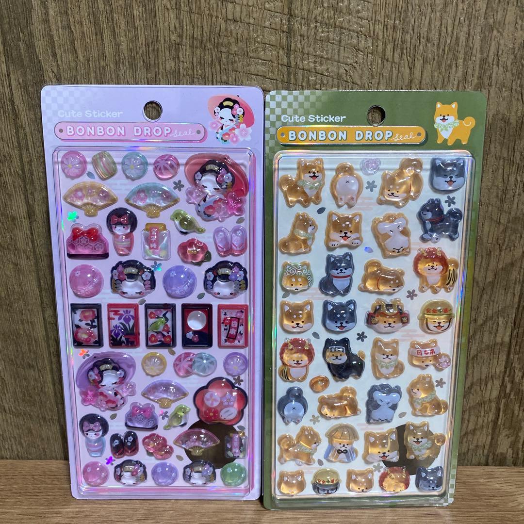 【正規品】ボンボンドロップシール　和柄　クーリア　匿名配送　8点セット