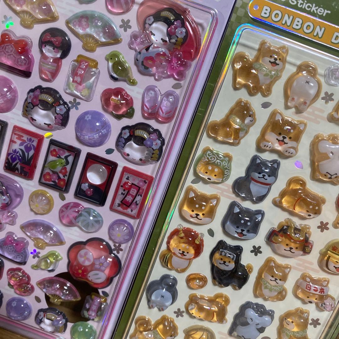 【正規品】ボンボンドロップシール　和柄　クーリア　匿名配送　8点セット