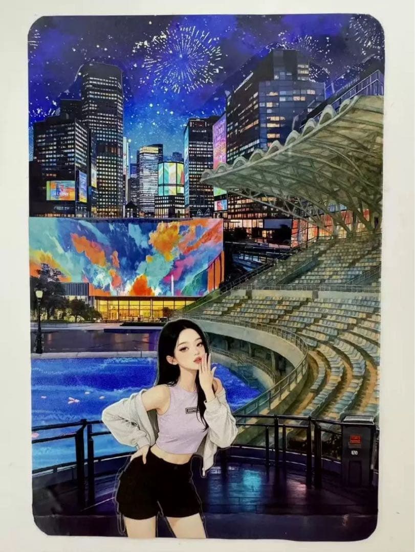 海外マスキングテープ巻売り 霞虹都市 風景マスキングテープ 人物マステ