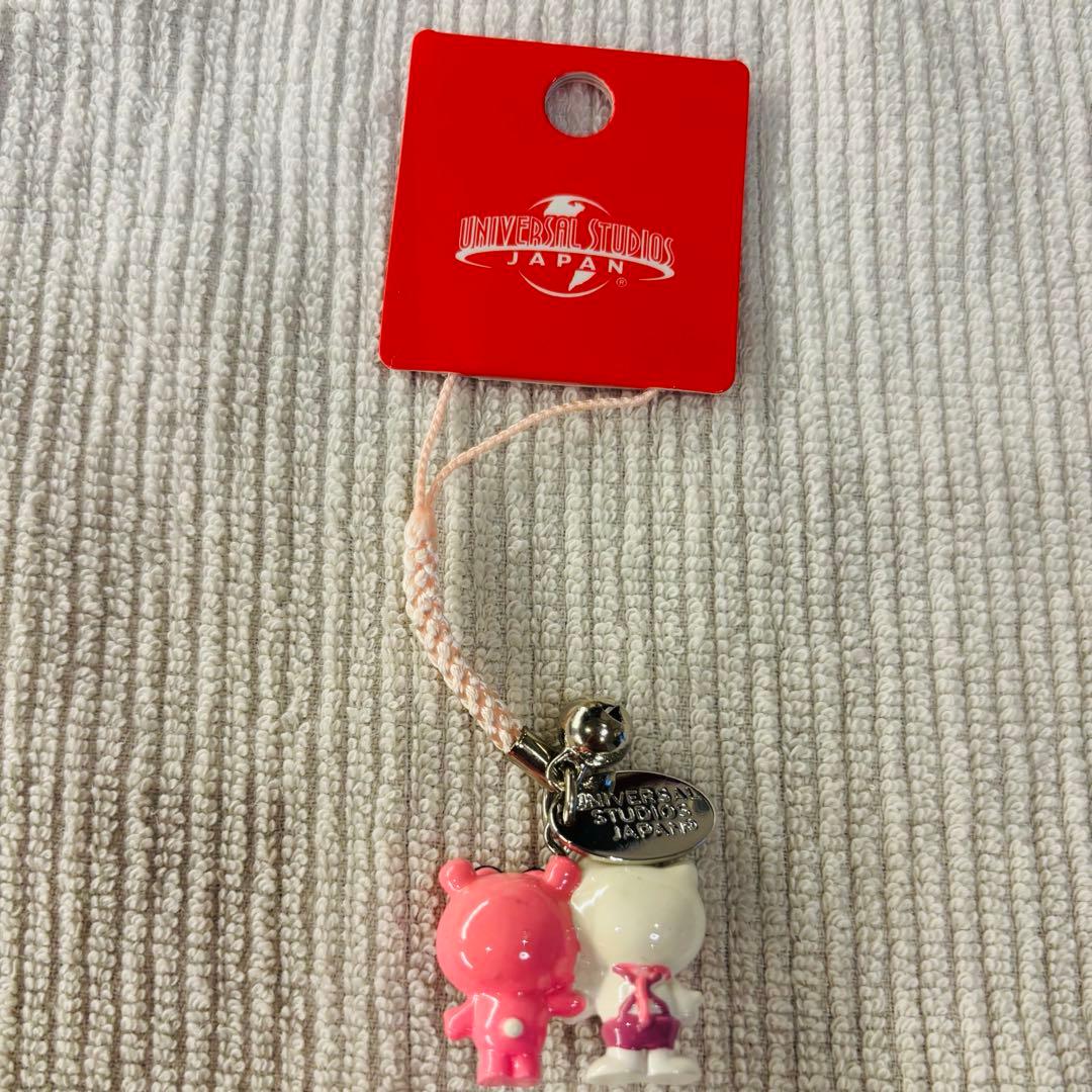 ハローキティ　ピンクパンサー　USJ限定　根付け　ストラップ　激レア！　ご当地