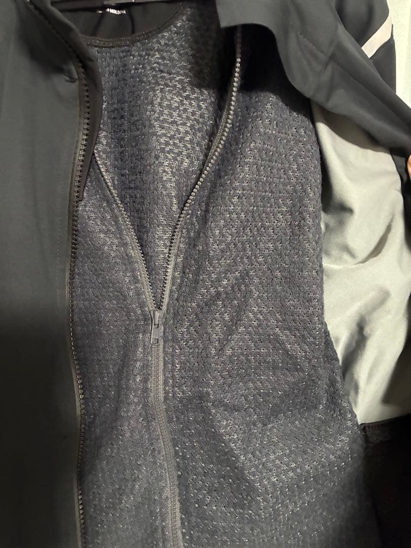 CASTELLI サイクルジャケット 上下+フード付きM ブラック