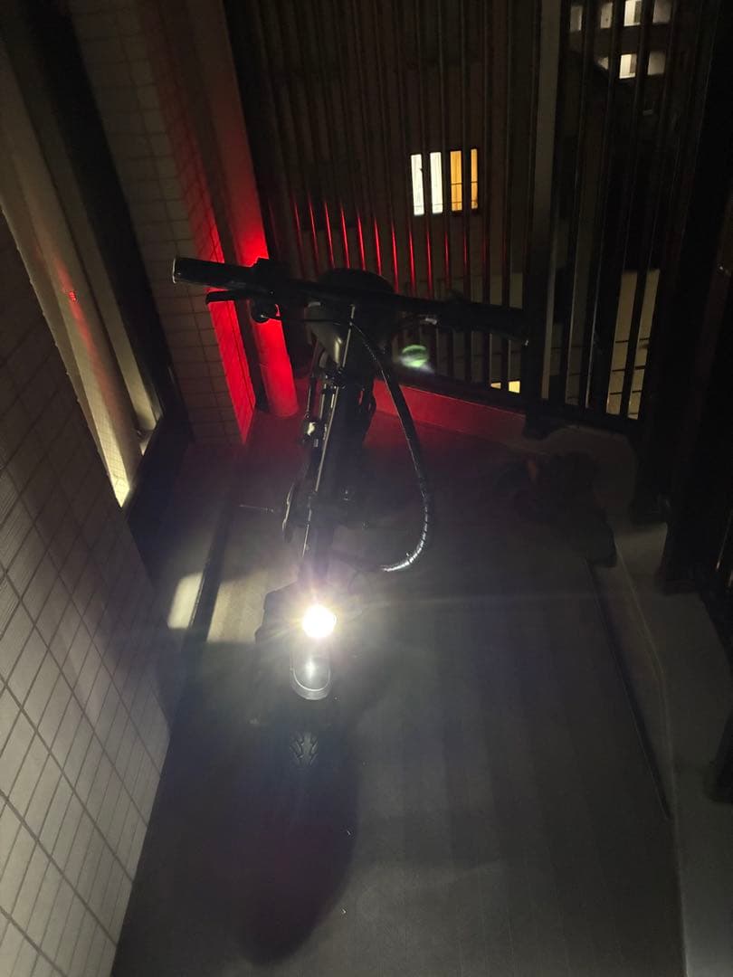 モペット黒 前方LEDライト