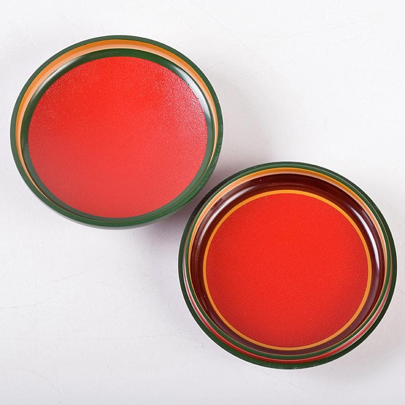 茶道具　五代　川端近左作　独楽塗香合　共箱　V　R8841