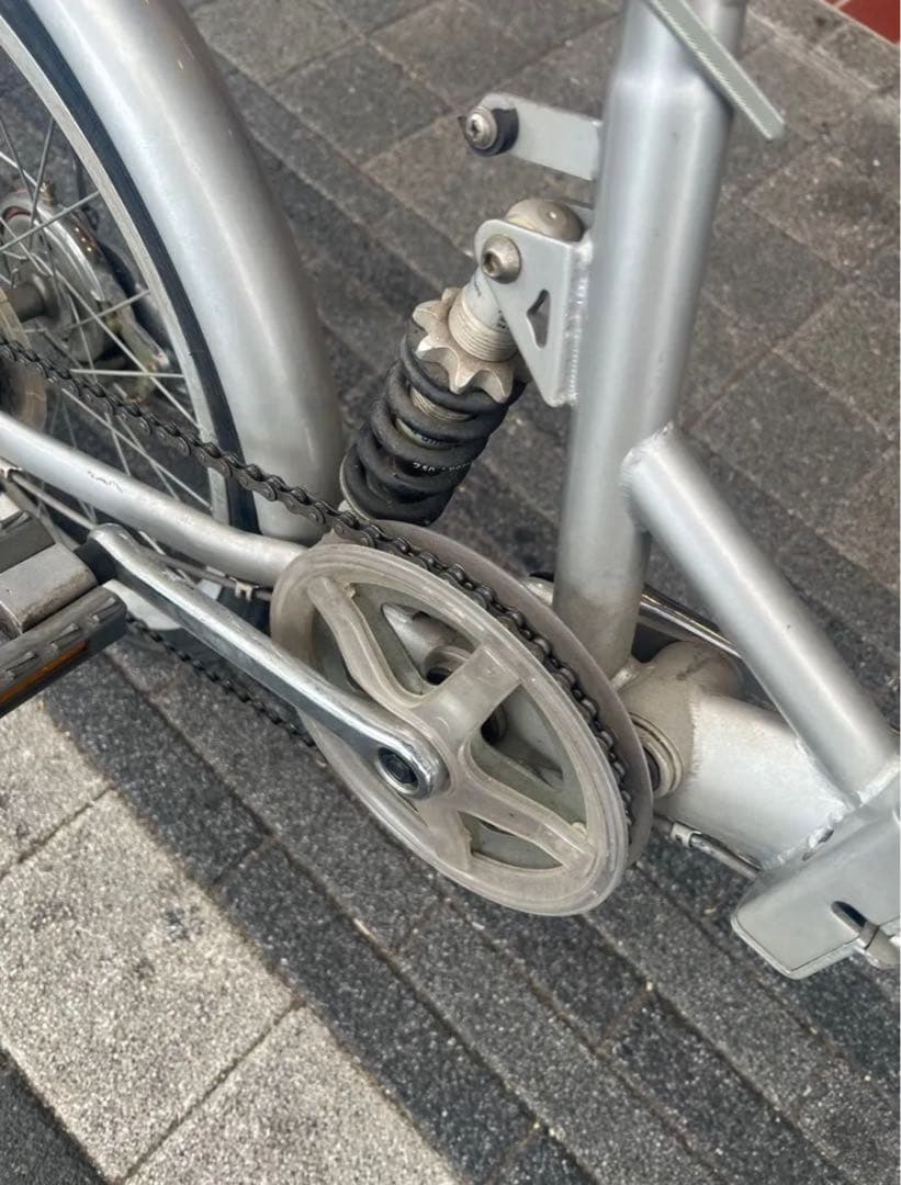 車積込楽々20インチ折り畳み自転車サドル補修跡有り全体的にまあまあ現状渡し