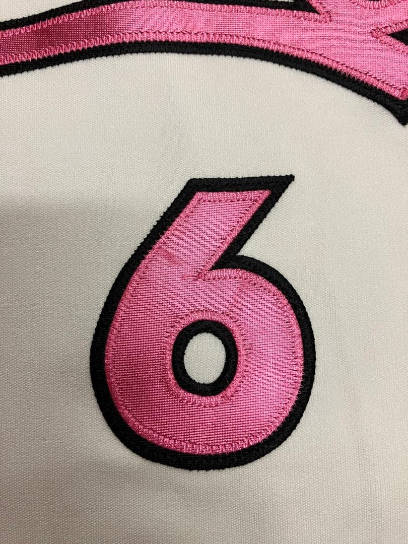 上川誠二　実使用　支給　ユニフォーム　千葉ロッテマリーンズ　初代　ピンク