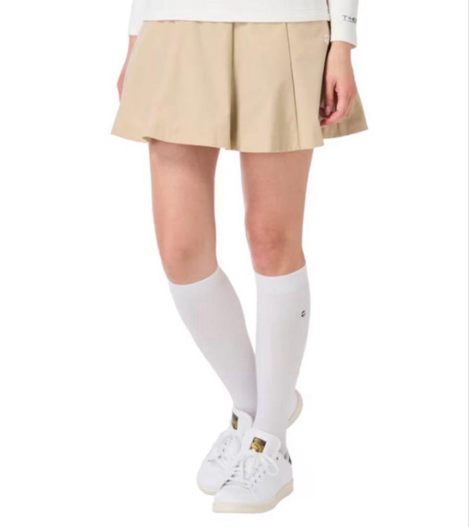 テーラーメイド　フレアスカート　ベージュ　XS