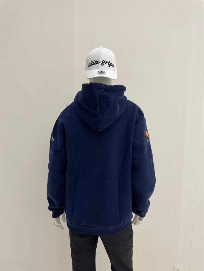 エリートグリップ　ROUGH WATERS フード付パーカー ネイビー　LL