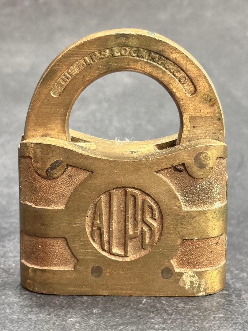 【⭐️稀少❣️早い者勝ち⭐️】ALPS社製　ヴィンテージ　南京錠　パドロック