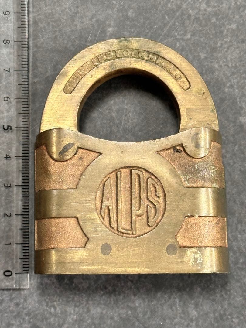 【⭐️稀少❣️早い者勝ち⭐️】ALPS社製　ヴィンテージ　南京錠　パドロック