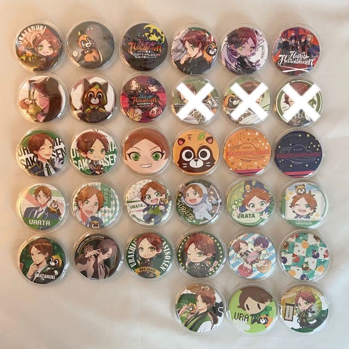 浦島坂田船 うらたぬき缶バッチ 各種