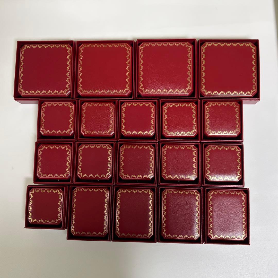 カルティエ　ネックレス　リングケース　ピアスケース　空箱　現行品　19個