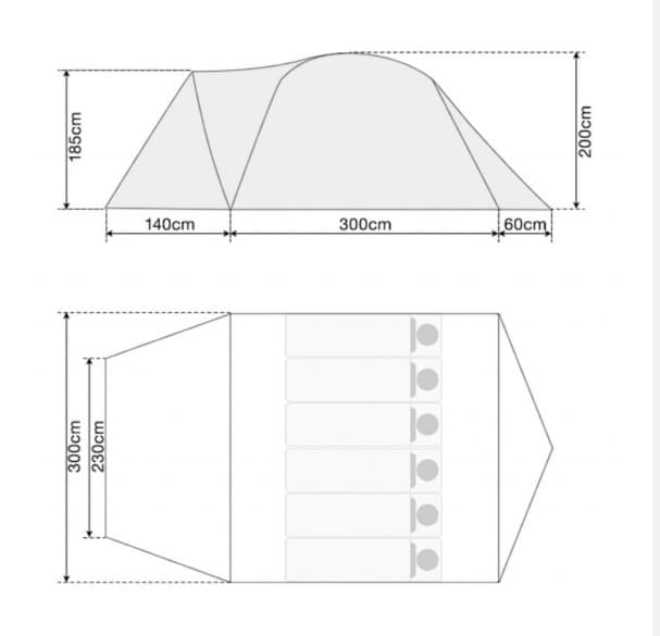 FIELDOOR（フィールドア）「エアフレームテント 300」